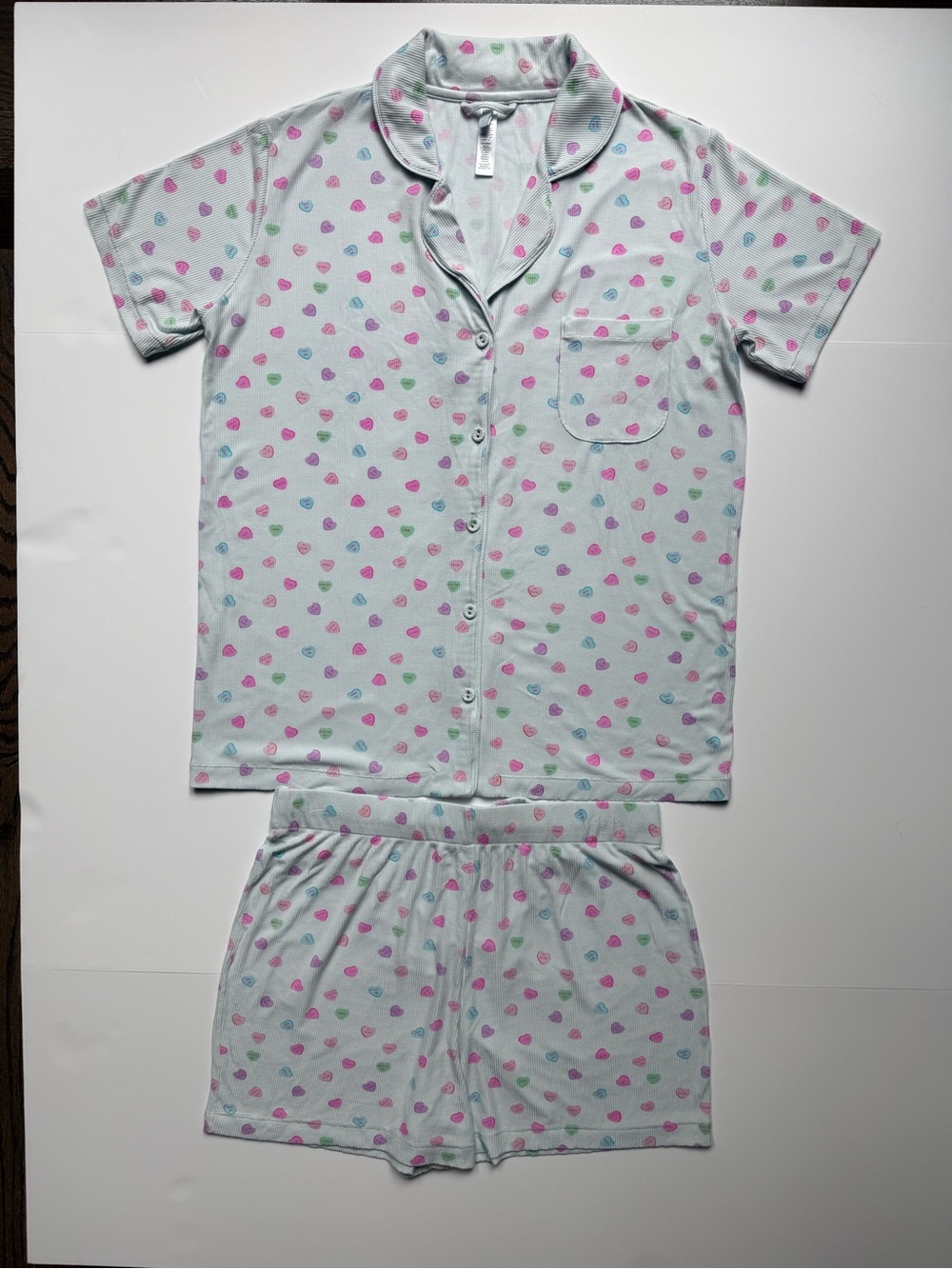 SKIMS Soft Lounge Candy Heart Short Sleep Set Pajamas – Size Medium